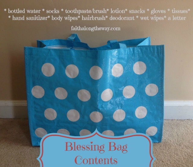 Blessing Bag Contents Faith Along the Way