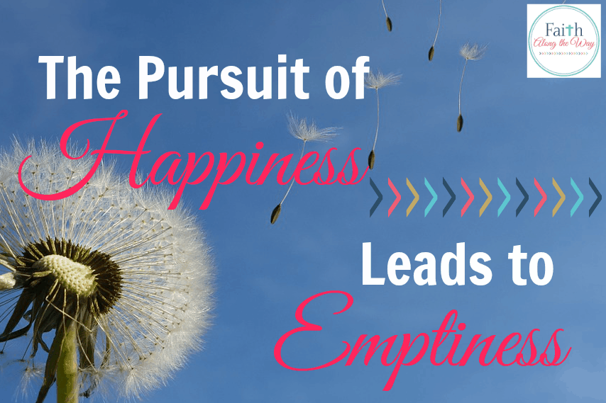 Pursuit of Happiness Leads to Emptiness