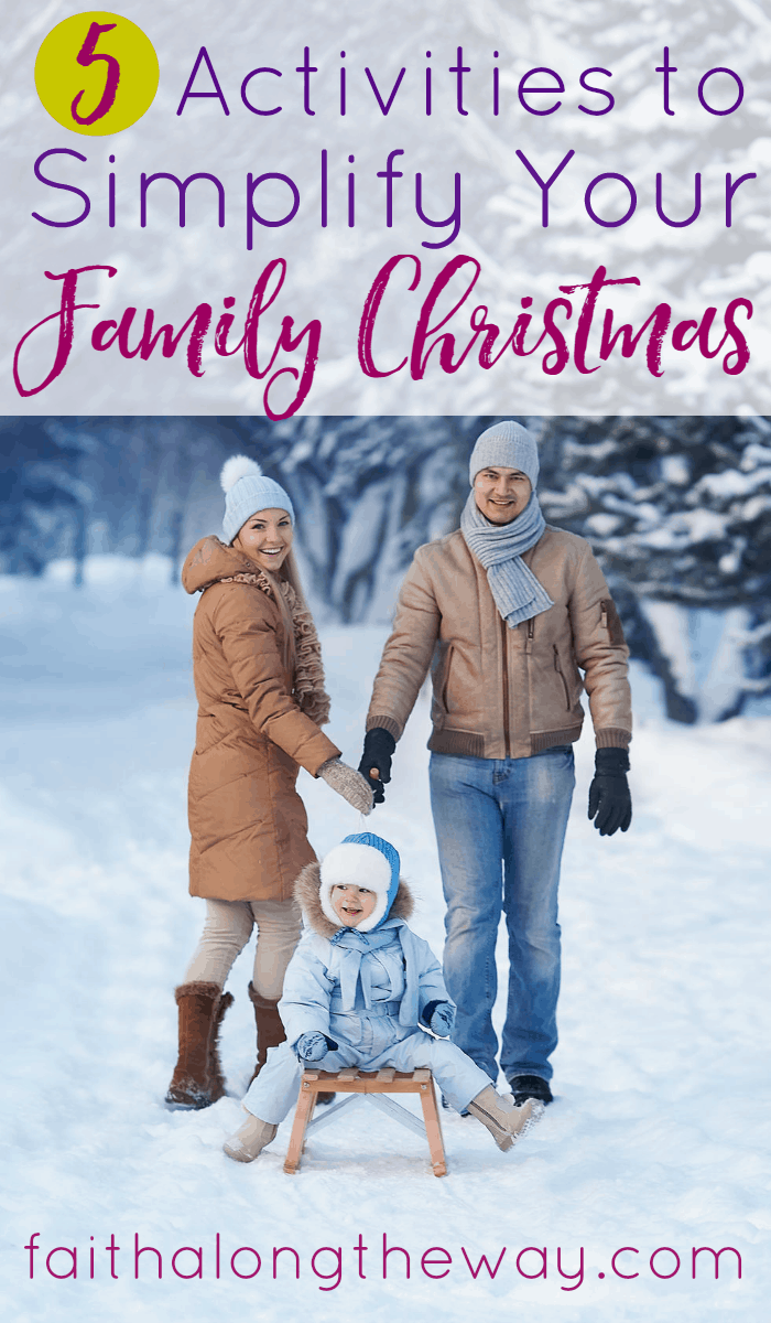 Keep your family Christmas simple and sweet with these 5 simple activities. Stay focused on the true reason for the season and on staying connected at the heart.