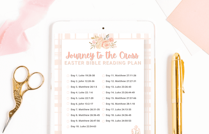 Easter Bible Reading Plan & Printable