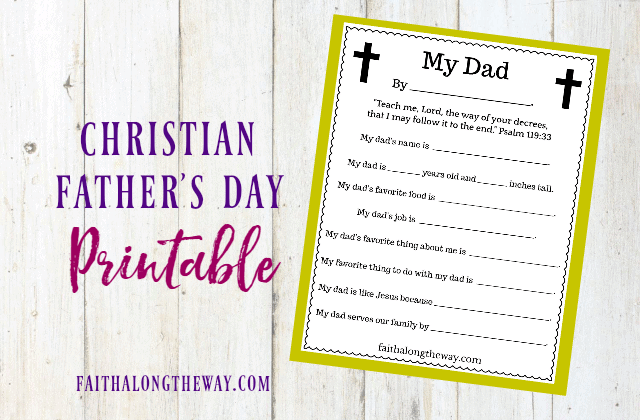 Christian Father’s Day Printable