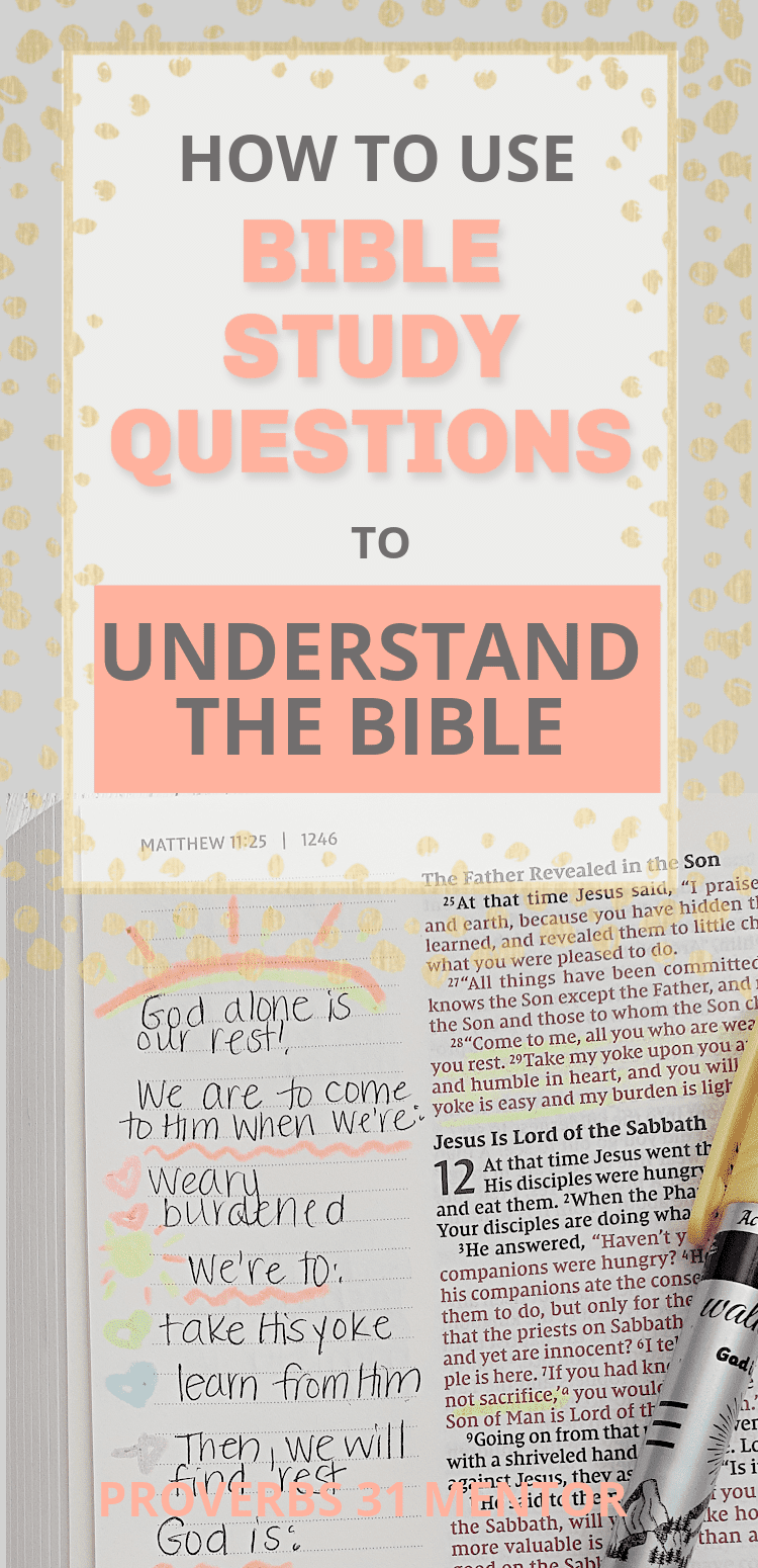 good discussion questions for men's bible study