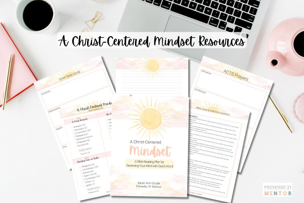 christ centered mindset horizontal mockup
