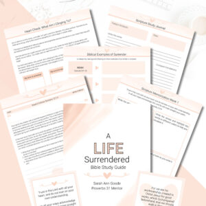 A Life Surrendered Bible Study Guide mockup