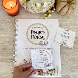 Christian Gratitude Bundle: Gratitude Journal and Gratitude Scripture Prayer Cards