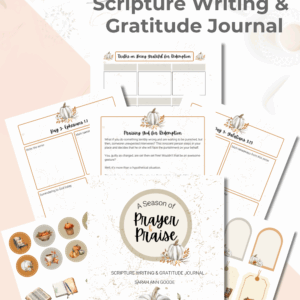 A Season of Prayer and Praise Gratitude Journal mockup 1