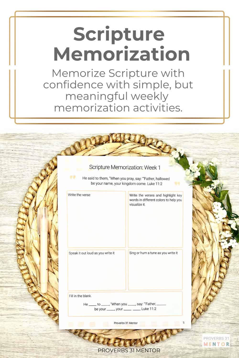 Anchored in Prayer scripture memorization