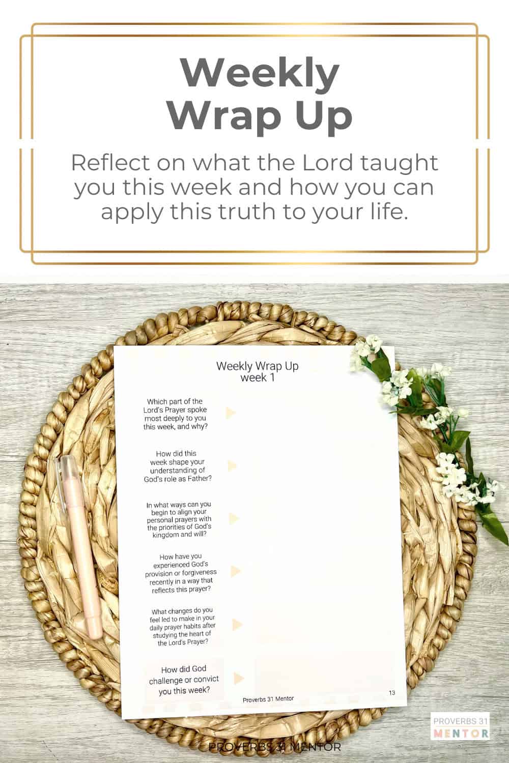 Anchored in Prayer weekly wrap up