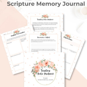Trusting God Scripture Memory Journal mockup 1