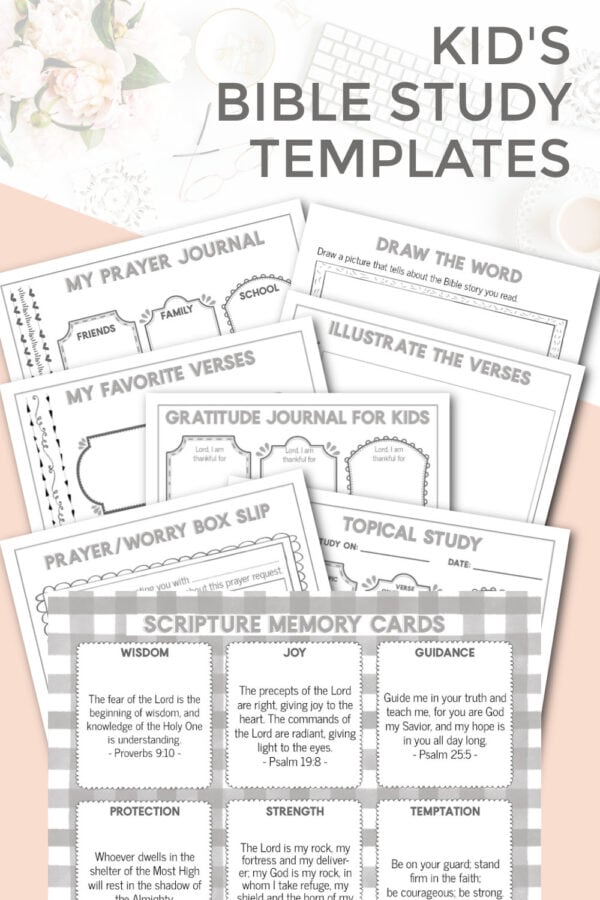Scripture Study Plan Mockups Kid’s Bible Study Templates